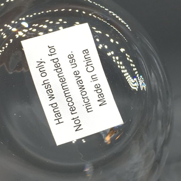 4 Christmas Rhinestone Snowflake Stemless Wine Glass Set Silver Jeweled Holidays - Picture 9 of 9